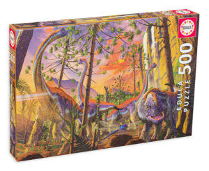 Пъзел Educa от 500 части - Динозаври, Винсънт Хай