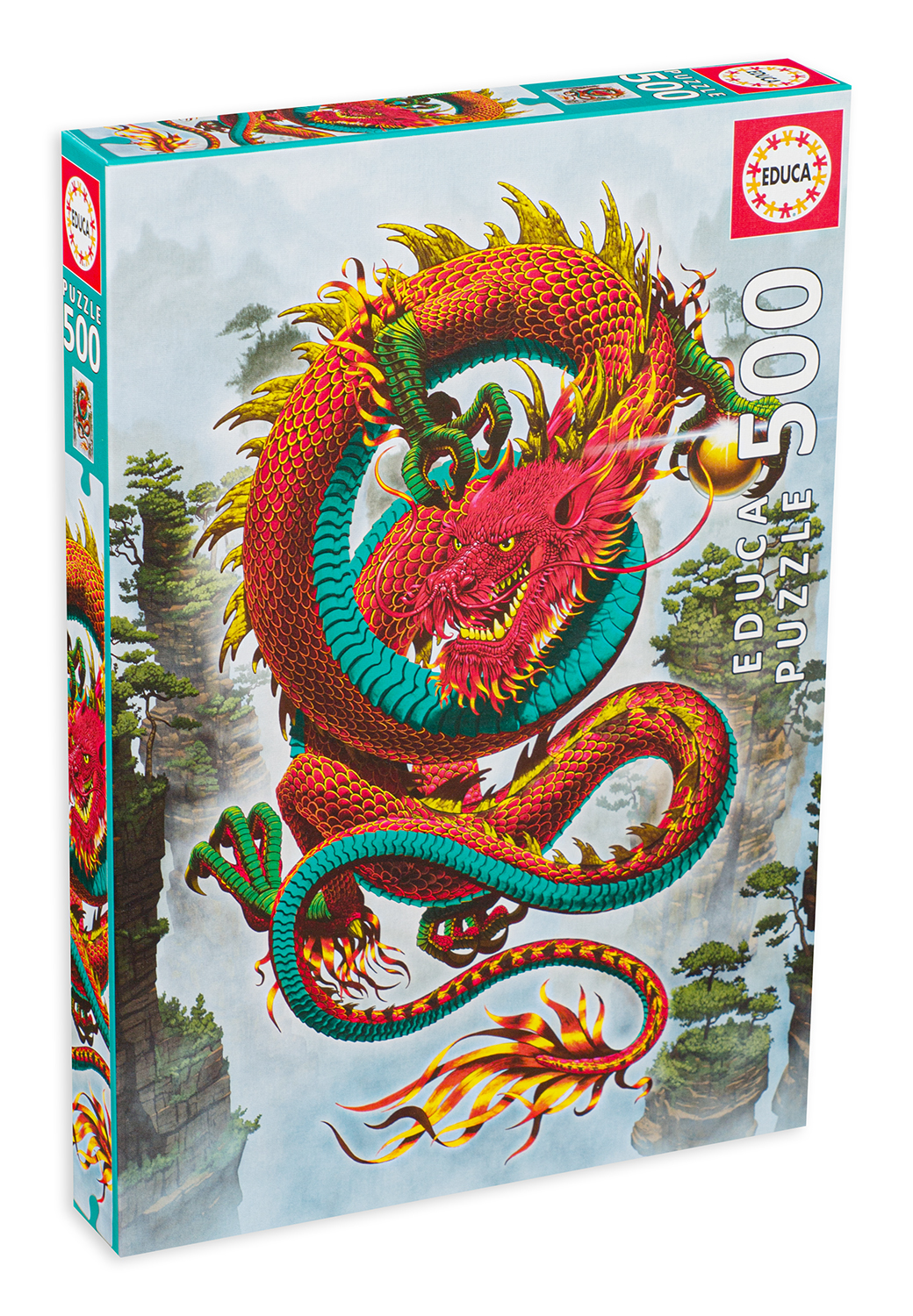 Пъзел Educa от 500 части - Дракон на късмета
