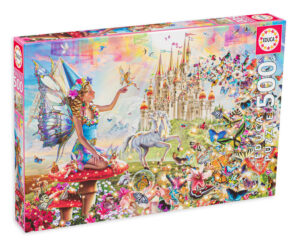 Пъзел Educa от 500 части - Фея и пеперуди