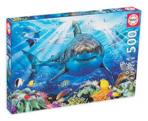 Пъзел Educa от 500 части - Голямата бяла акула