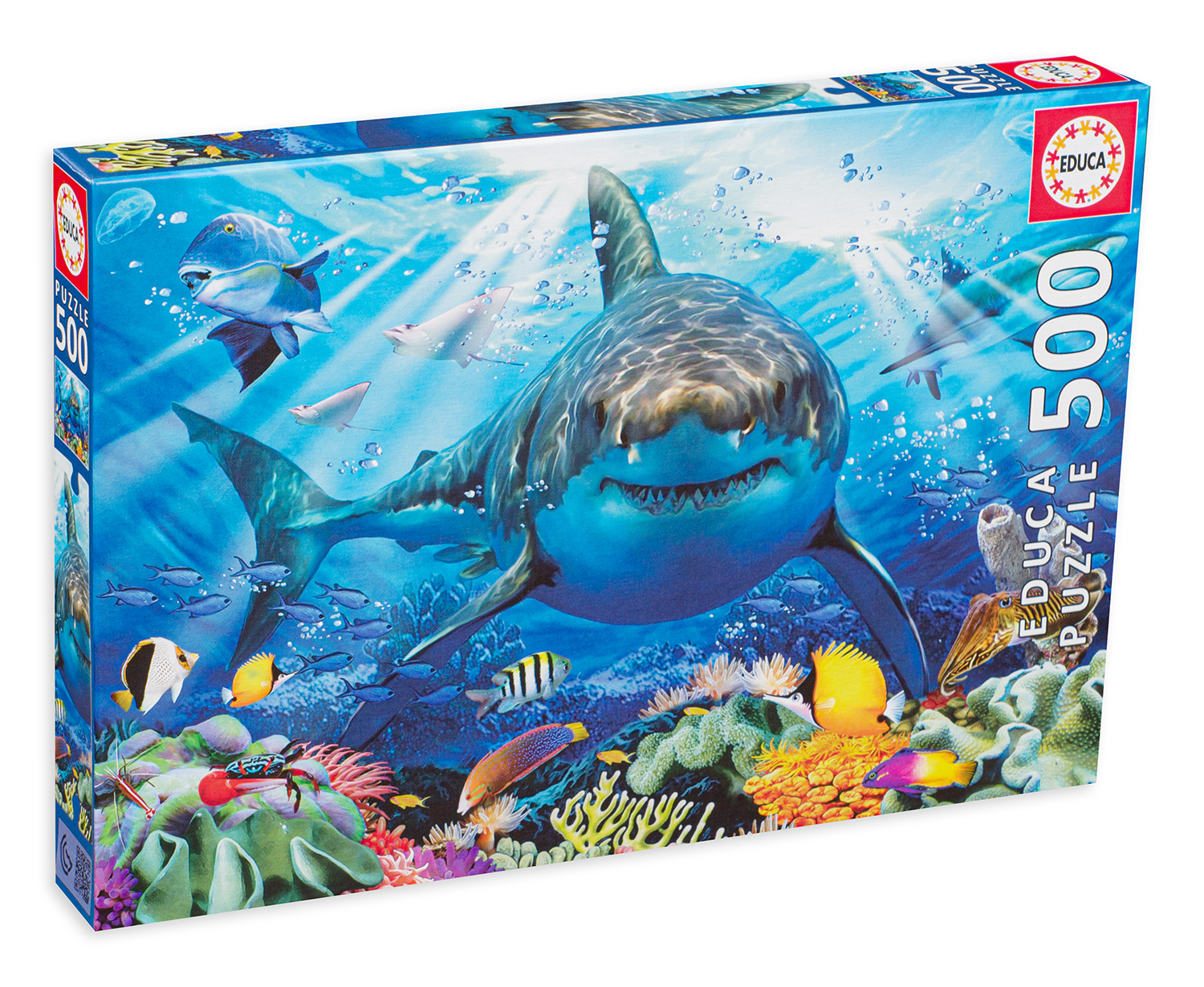 Пъзел Educa от 500 части - Голямата бяла акула