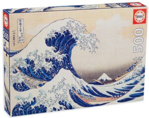 Пъзел Educa от 500 части - Голямата вълна на Канагава