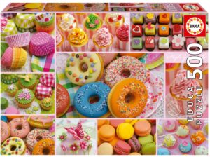 Пъзел Educa от 500 части - Колаж сладко парти