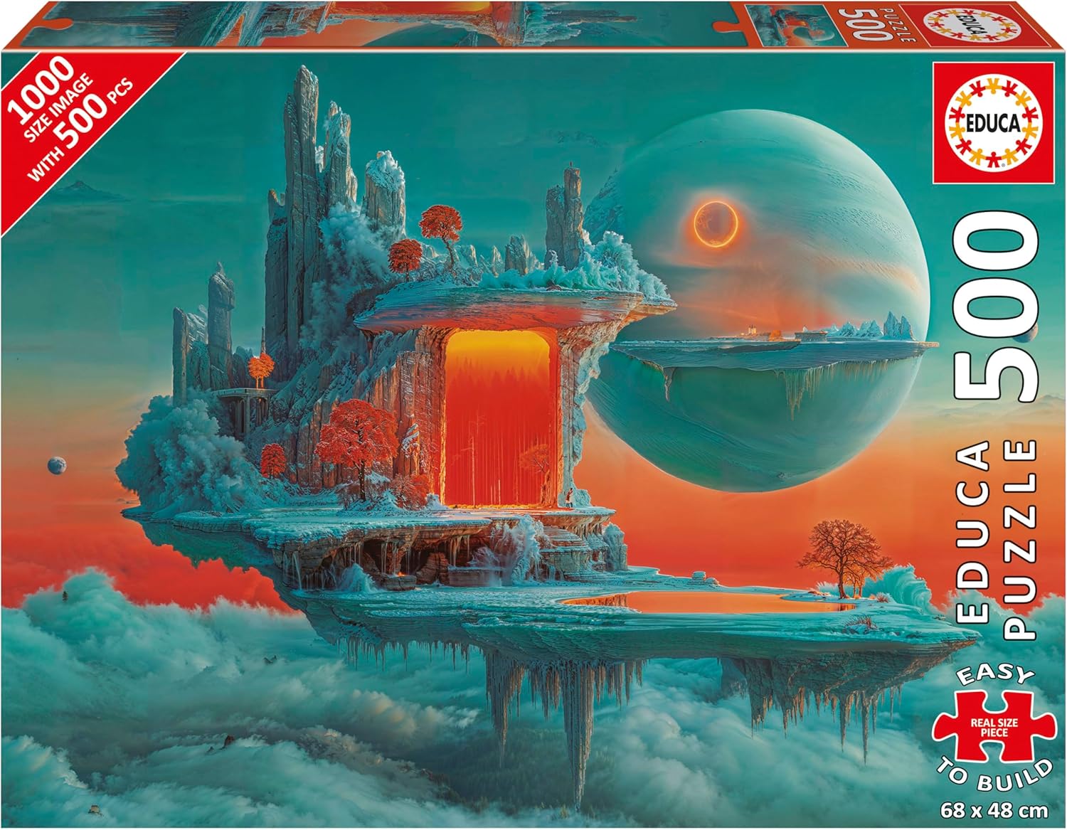 Пъзел Educa от 500 части - Планета от огън и лед