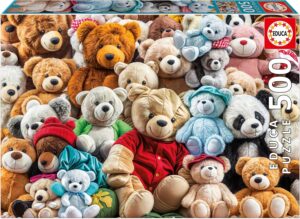 Пъзел Educa от 500 части - Плюшени мечета