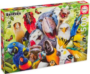 Пъзел Educa от 500 части - Селфи с птички