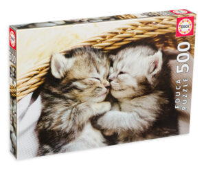 Пъзел Educa от 500 части - Сладки котенца