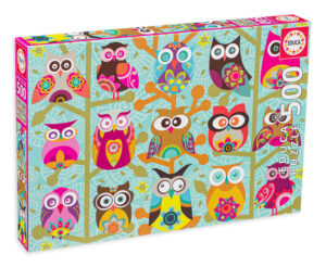 Пъзел Educa от 500 части - Сови