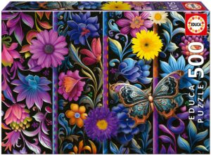 Пъзел Educa от 500 части - Цъфтящи цветя
