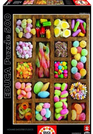 Пъзел Educa от 500 части - Желирани бонбони