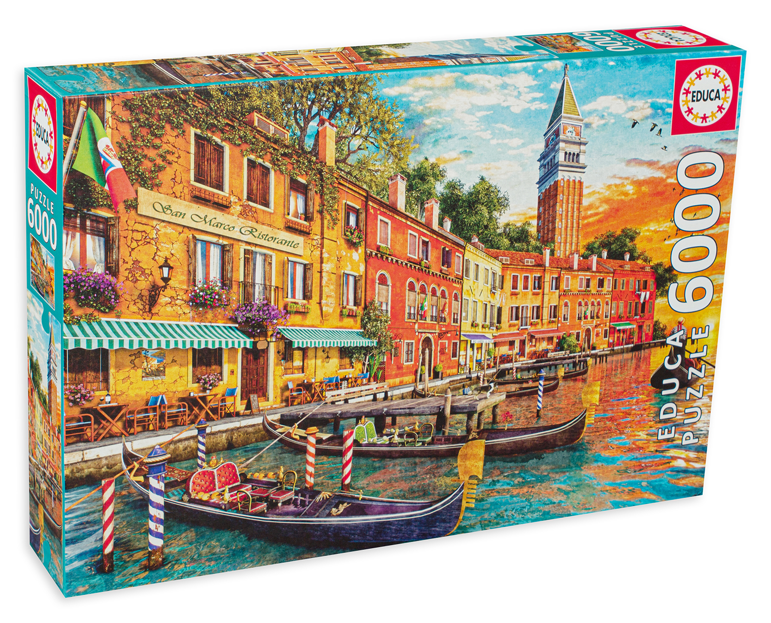Пъзел Educa от 6000 части - Залез над Сан Марко