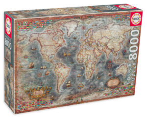 Пъзел Educa от 8000 части - Историческа карта на света