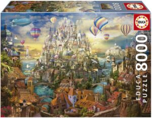 Пъзел Educa от 8000 части - Мечтан град