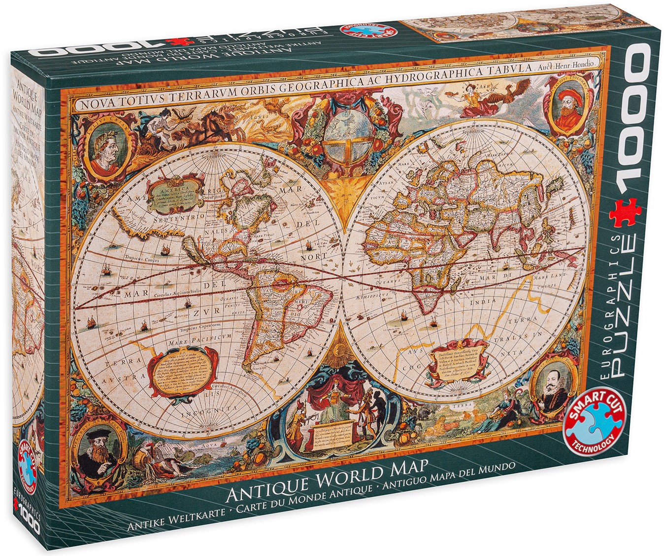 Пъзел Eurographics от 1000 части – Антична световна карта, Ян Янсон