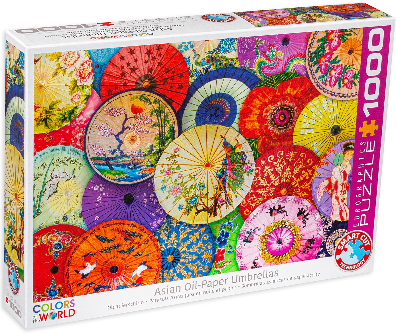 Пъзел Eurographics от 1000 части - Азиатски чадъри