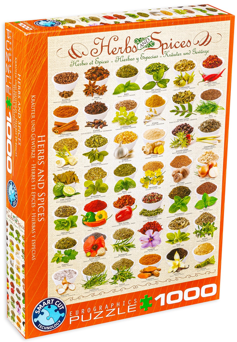 Пъзел Eurographics от 1000 части - Билки и подправки