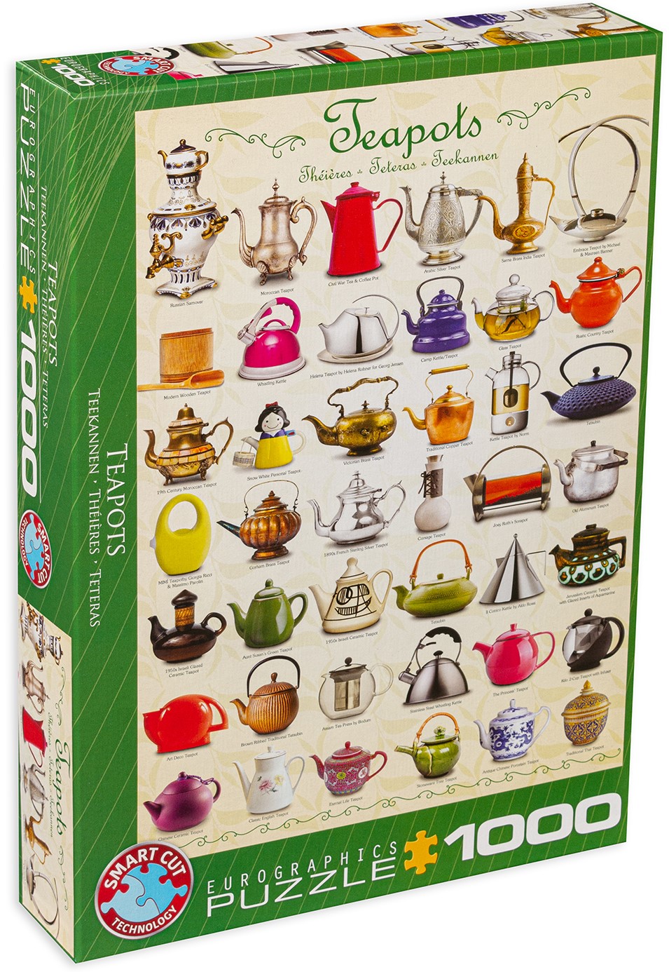 Пъзел Eurographics от 1000 части - Чайници