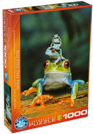 Пъзел Eurographics от 1000 части – Червеноока дървесна жаба