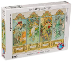 Пъзел Eurographics от 1000 части – Четирите годишни времена, Алфонс Муха