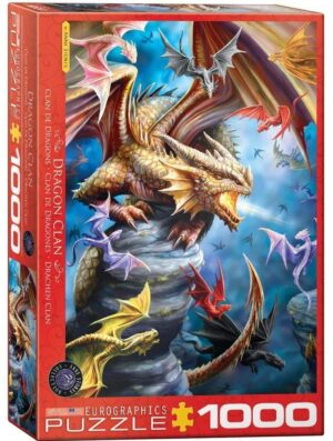 Пъзел Eurographics от 1000 части - Дракони