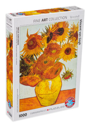 Пъзел Eurographics от 1000 части – Дванадесет слънчогледа, Винсент ван Гог