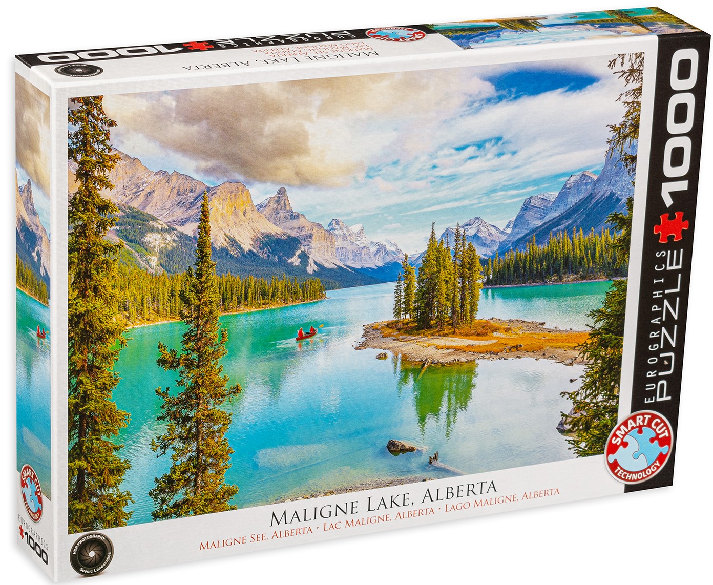 Пъзел Eurographics от 1000 части - Езерото Малайн, Албърта