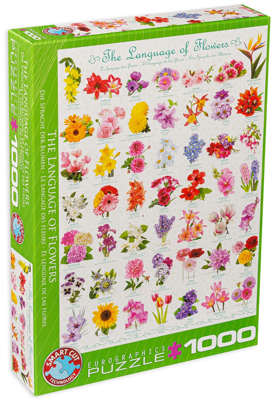 Пъзел Eurographics от 1000 части – Езикът на цветята