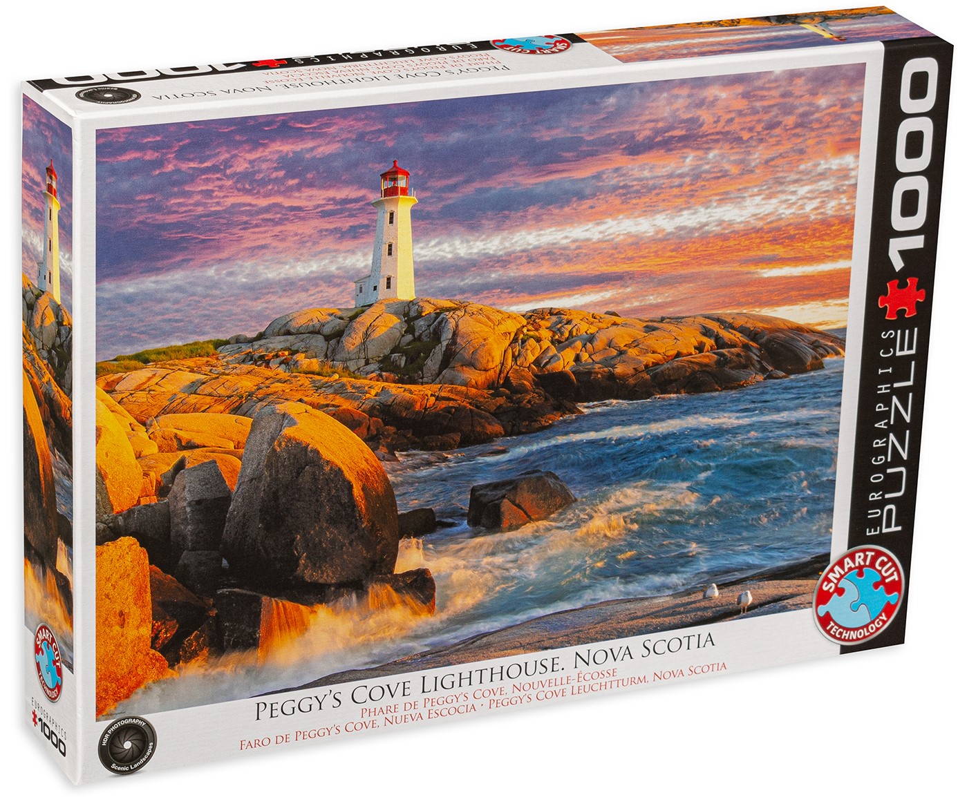 Пъзел Eurographics от 1000 части - Фарът на Peggy's Cove, Нова Скотия