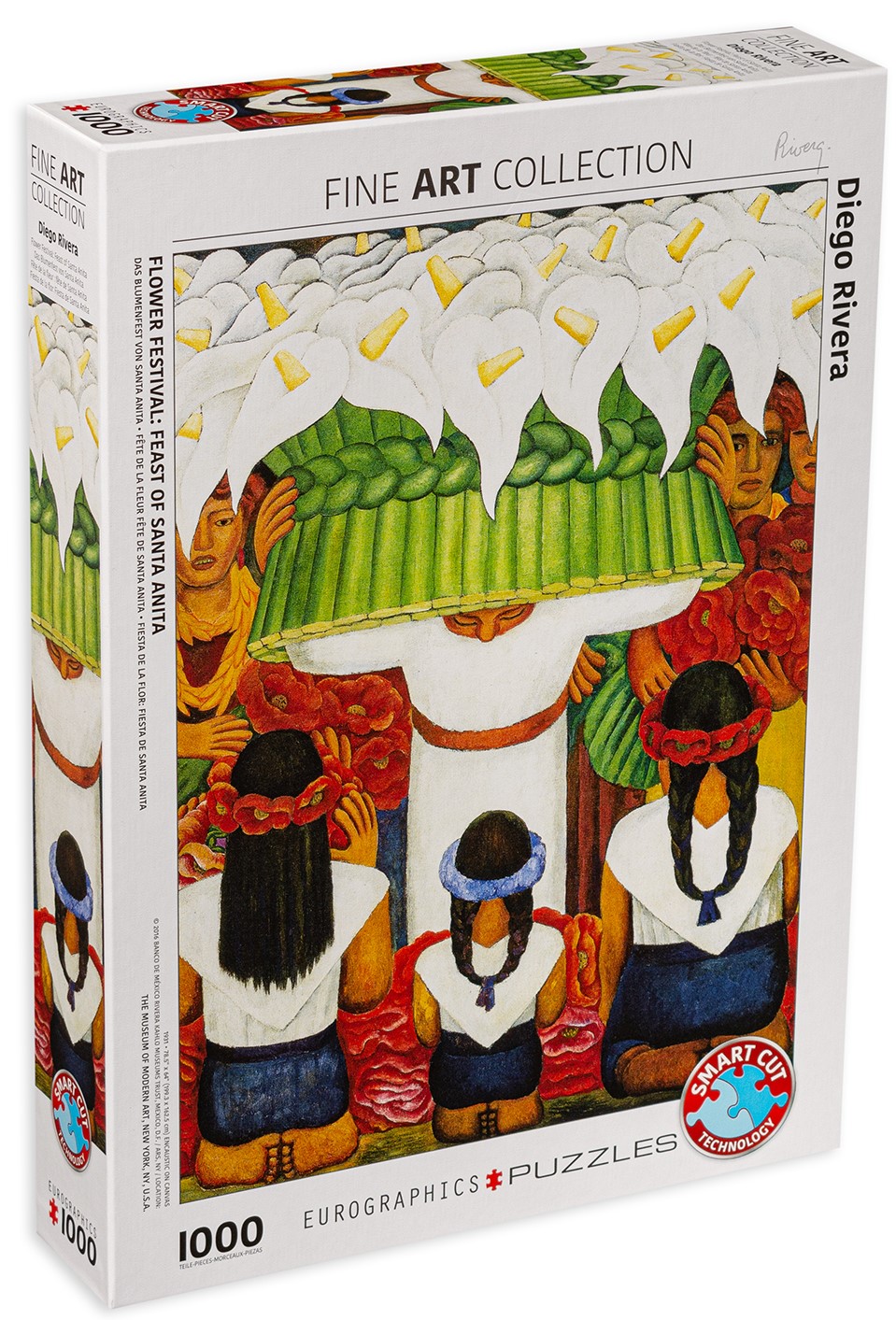 Пъзел Eurographics от 1000 части – Фестивал на цветята, Диего Ривера