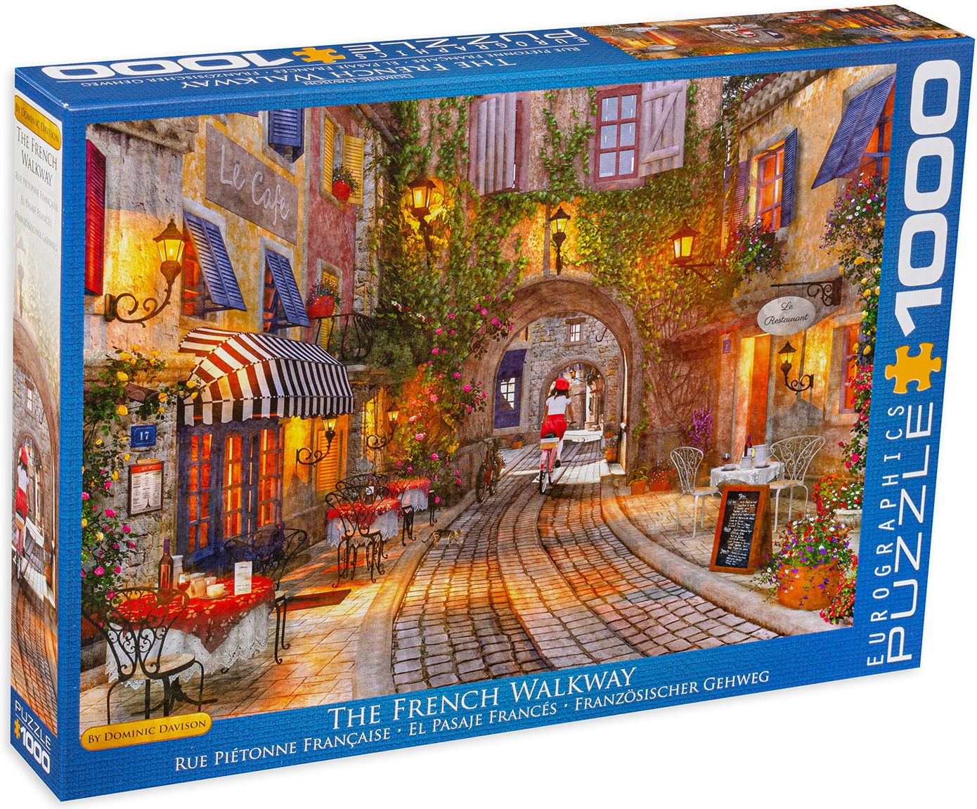 Пъзел Eurographics от 1000 части - Френска пешеходна алея, Доминик Дейвисън