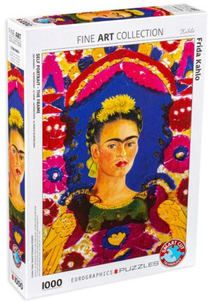 Пъзел Eurographics от 1000 части - Фрида Кало, портрет с птици