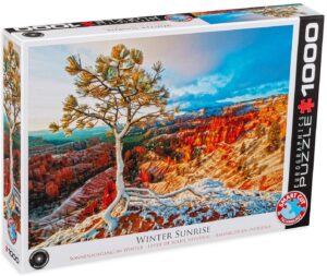 Пъзел Eurographics от 1000 части – Изгрев през зимата
