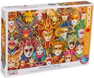 Пъзел Eurographics от 1000 части - Карнавални маски от Венеция