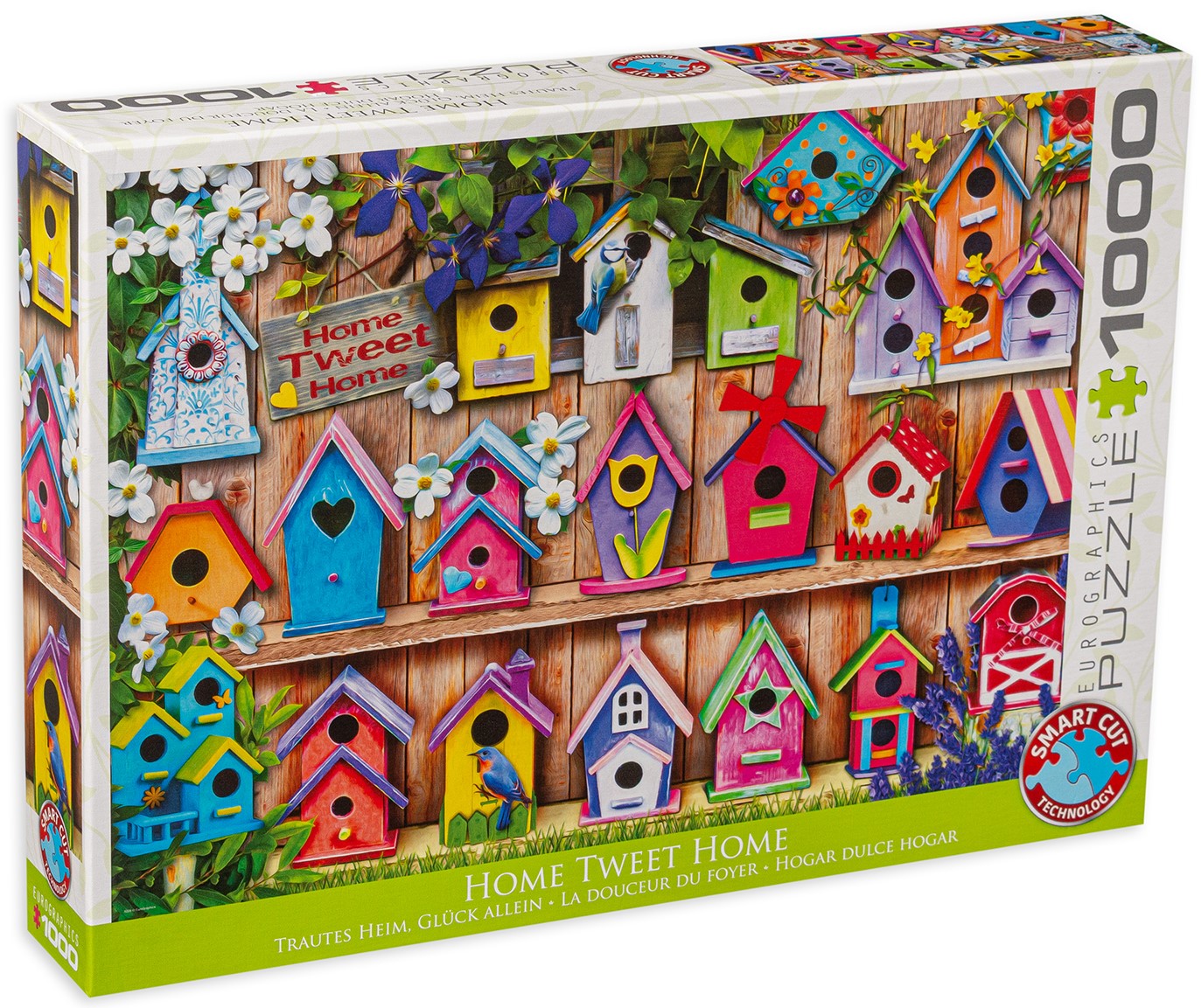 Пъзел Eurographics от 1000 части - Къщички за птици