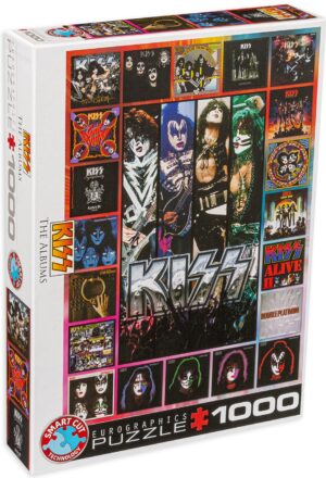 Пъзел Eurographics от 1000 части - Kiss, обложки на албуми