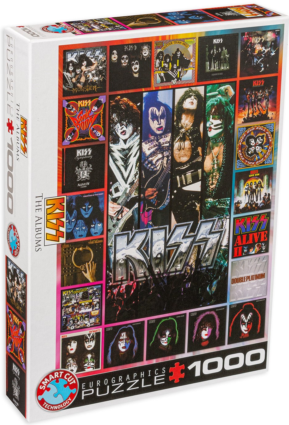 Пъзел Eurographics от 1000 части - Kiss, обложки на албуми