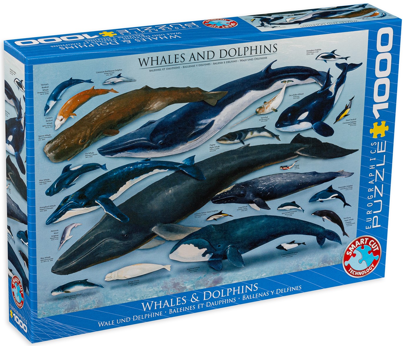 Пъзел Eurographics от 1000 части – Китове и Делфини