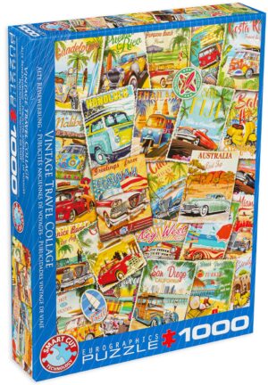 Пъзел Eurographics от 1000 части - Колаж с автомобили