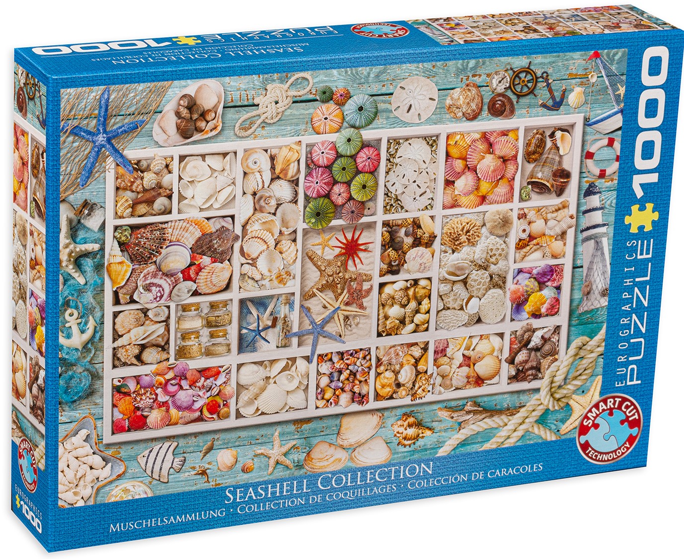 Пъзел Eurographics от 1000 части - Колекция мидени черупки