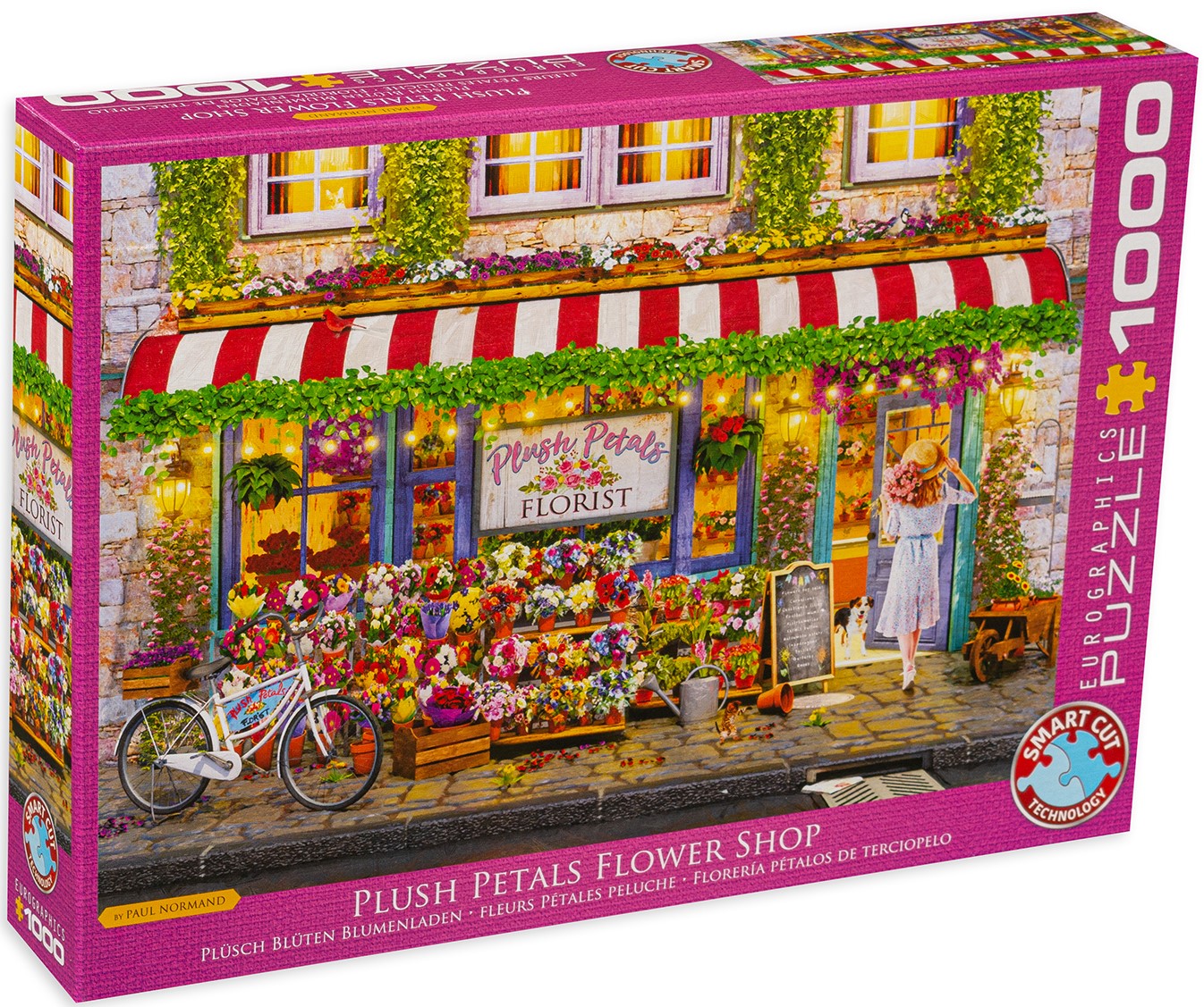 Пъзел Eurographics от 1000 части - Магазинът за цветя, Пол Норман