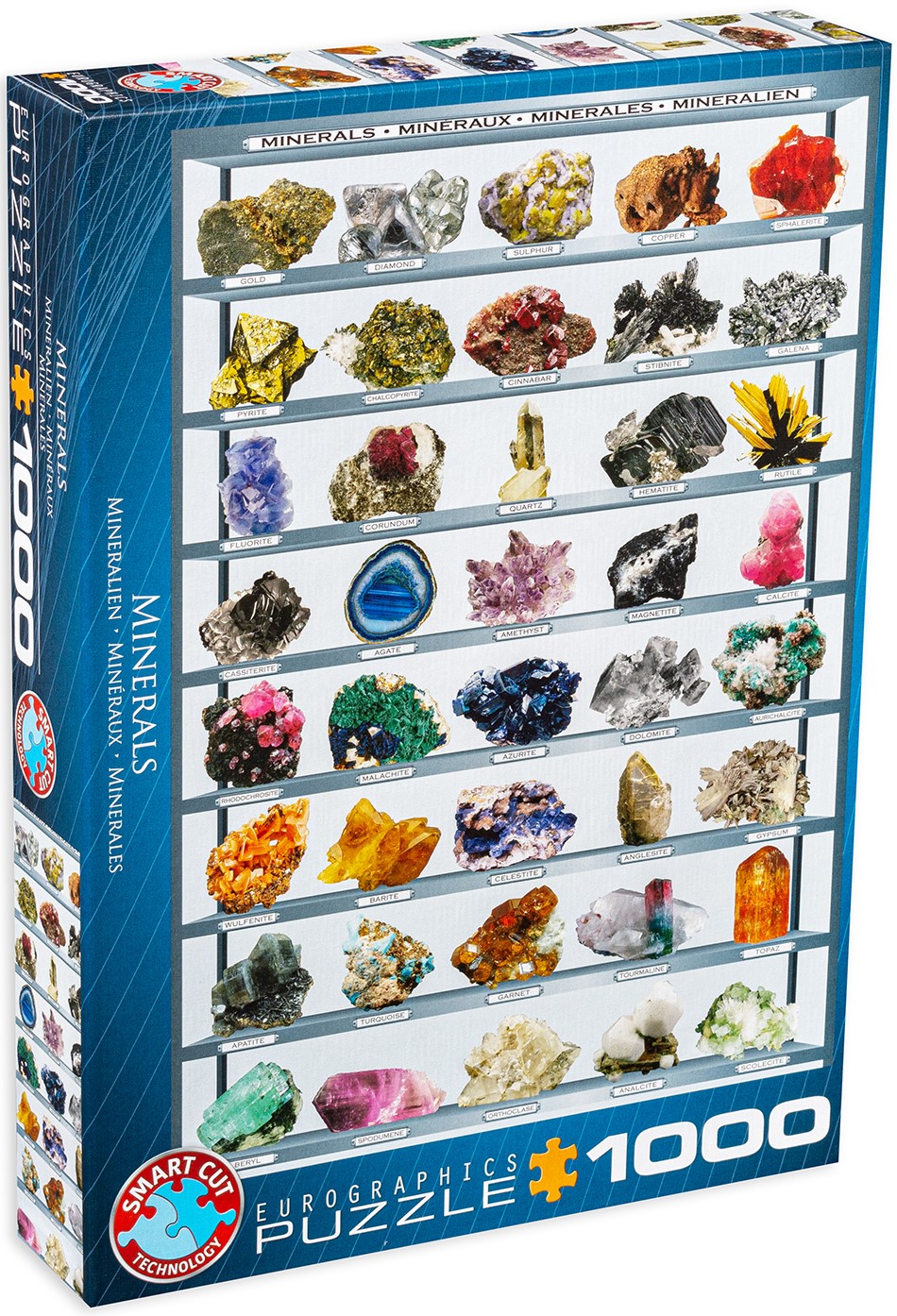 Пъзел Eurographics от 1000 части - Минерали