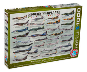 Пъзел Eurographics от 1000 части – Модерни военни самолети