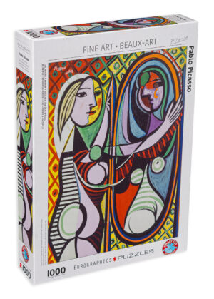Пъзел Eurographics от 1000 части - Момиче пред огледало