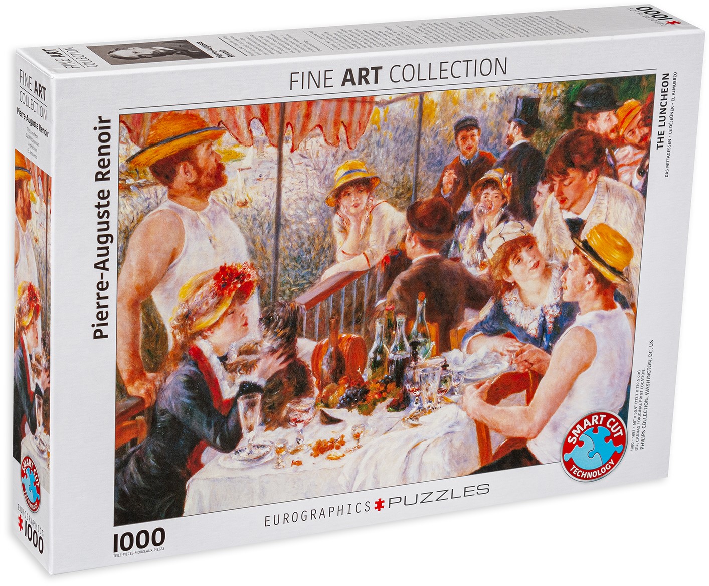 Пъзел Eurographics от 1000 части – Обяд след разходка с лодки, Пиер Огюст Реноар