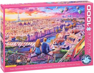 Пъзел Eurographics от 1000 части - Парижки покриви
