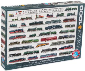 Пъзел Eurographics от 1000 части – Парни локомотиви