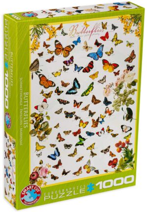 Пъзел Eurographics от 1000 части – Пеперуди