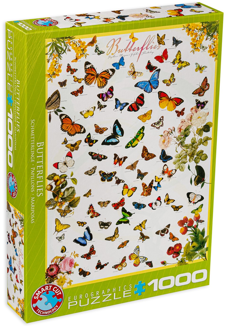 Пъзел Eurographics от 1000 части – Пеперуди