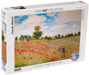 Пъзел Eurographics от 1000 части – Поле с макове, Клод Моне