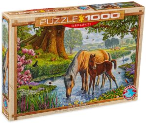 Пъзел Eurographics от 1000 части - Понита, Стив Крисп